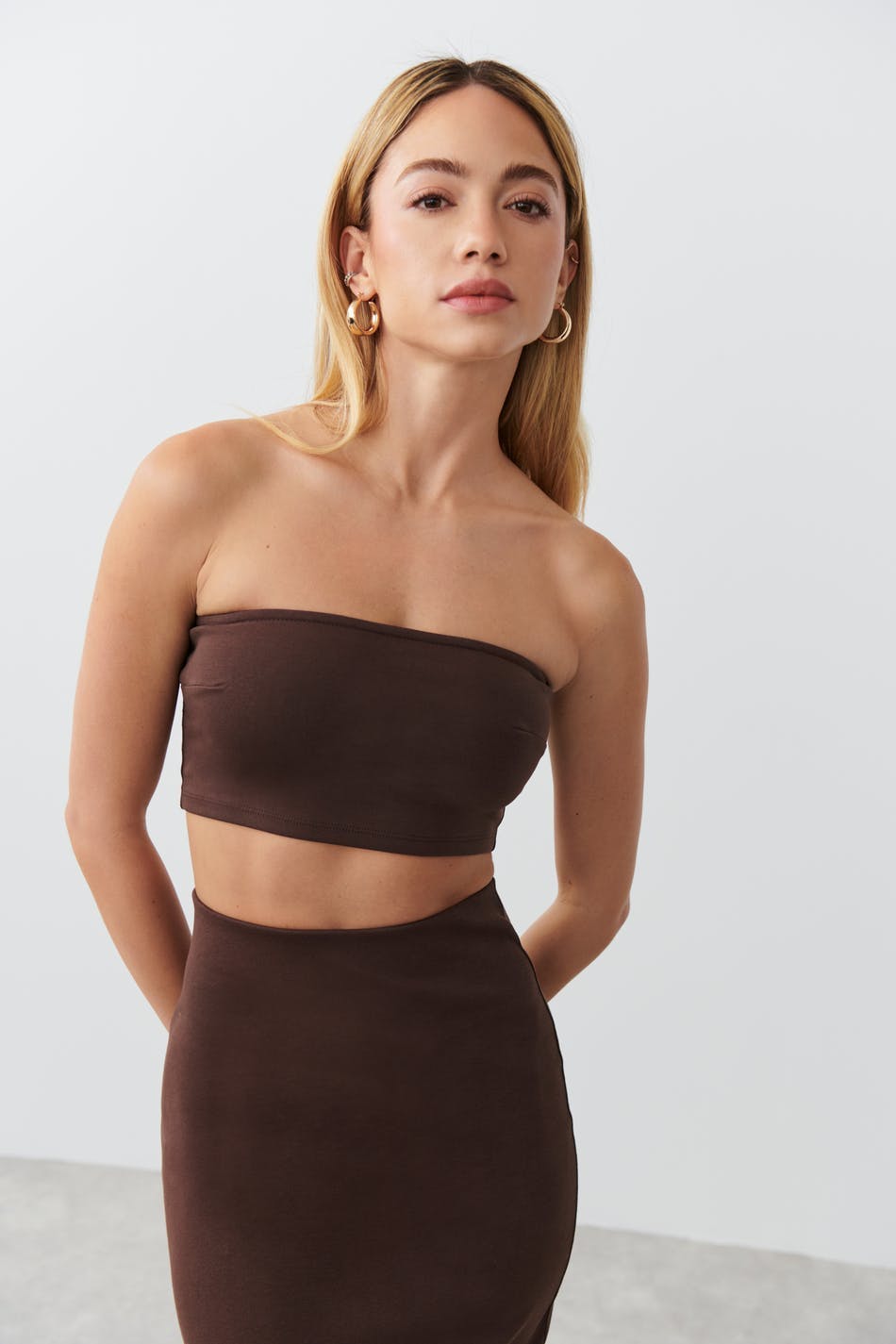 stretchy mini bandeau - Noir