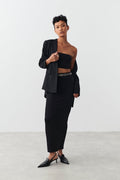 stretchy mini bandeau - Noir
