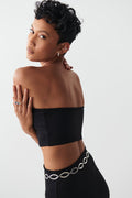 stretchy mini bandeau - Noir