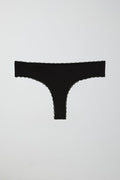 cotton half thong - Blanc