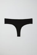 cotton half thong - Blanc