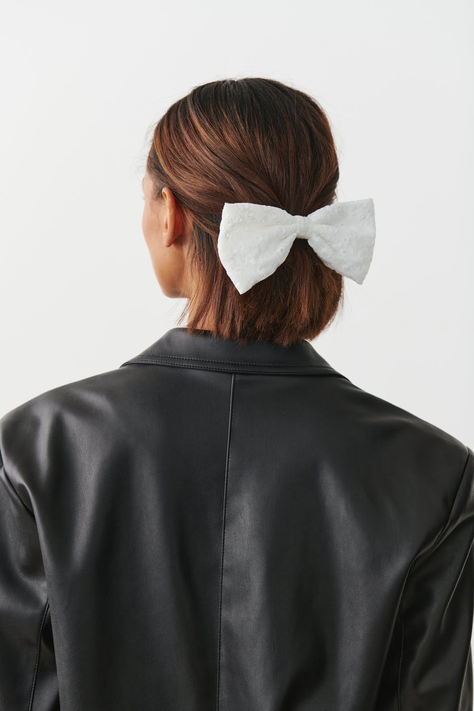 Bow hair clip - Blanc