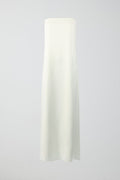 Satin tube maxi dress - Blanc cassé