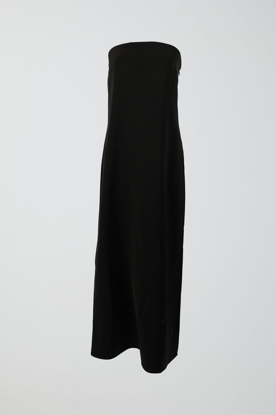 Satin tube maxi dress - Noir