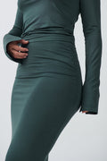Soft touch ruched skirt - Noir