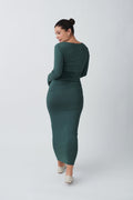 Soft touch ruched skirt - Noir