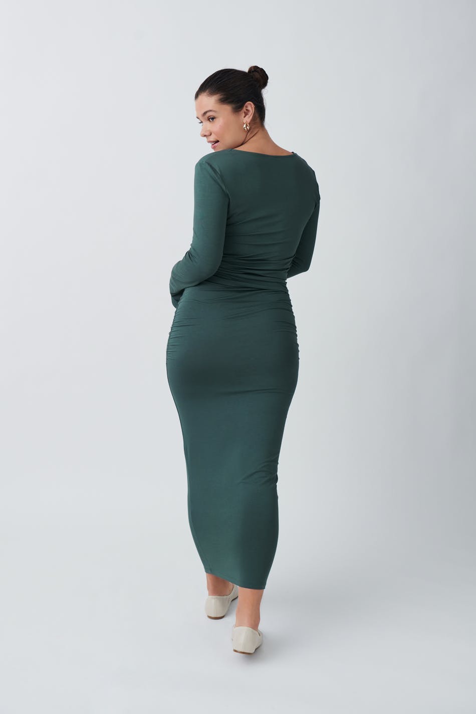 Soft touch ruched skirt - Noir