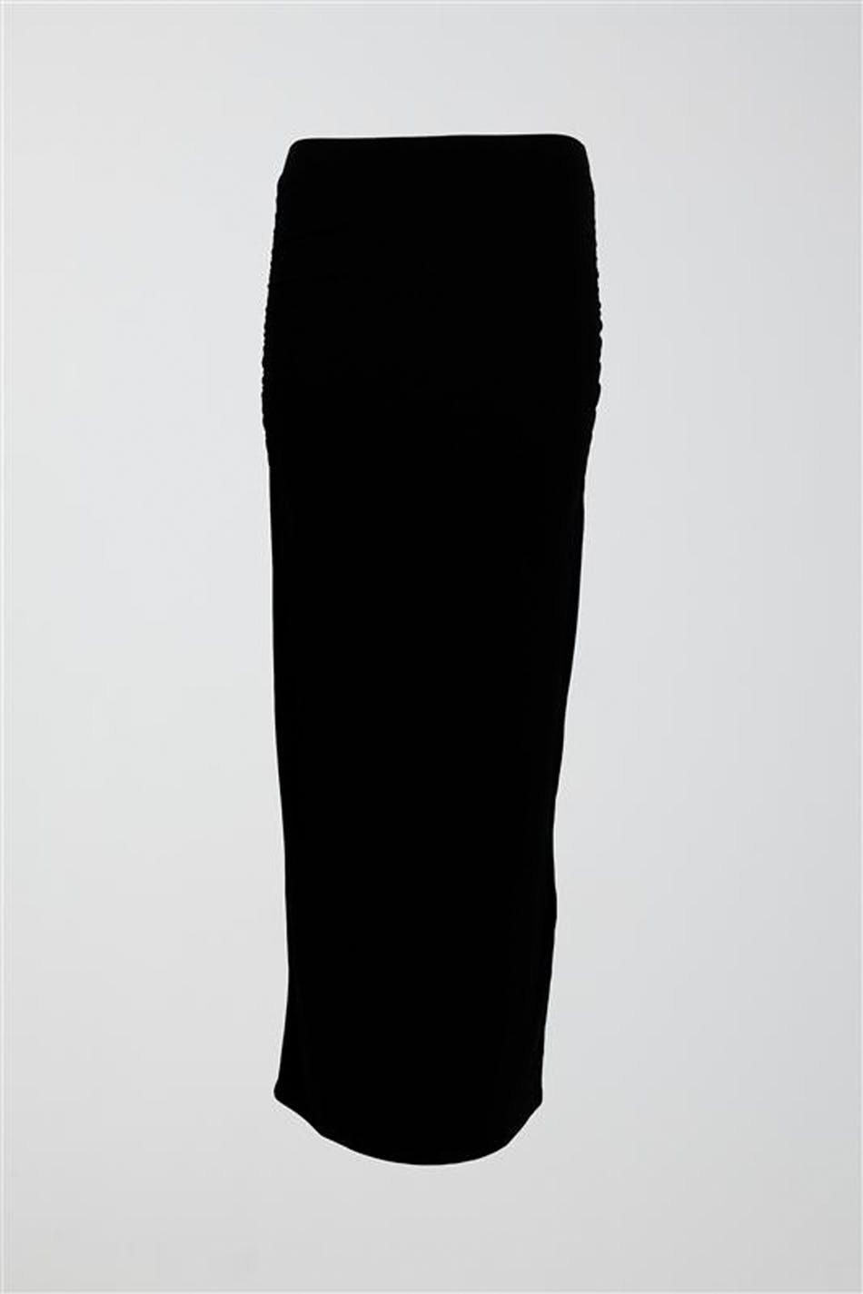 Soft touch ruched skirt - Stone