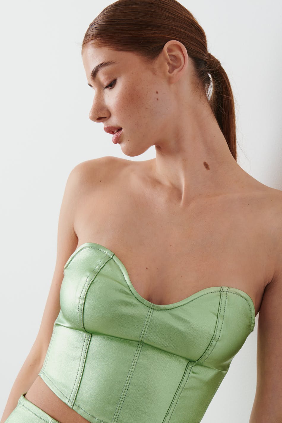 Metallic corset - Vert clair
