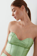 Metallic corset - Vert clair