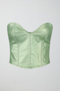 Metallic corset - Vert clair