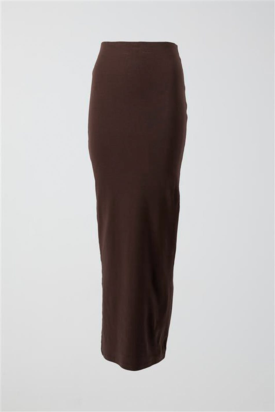 stretchy maxi skirt - Seal brown