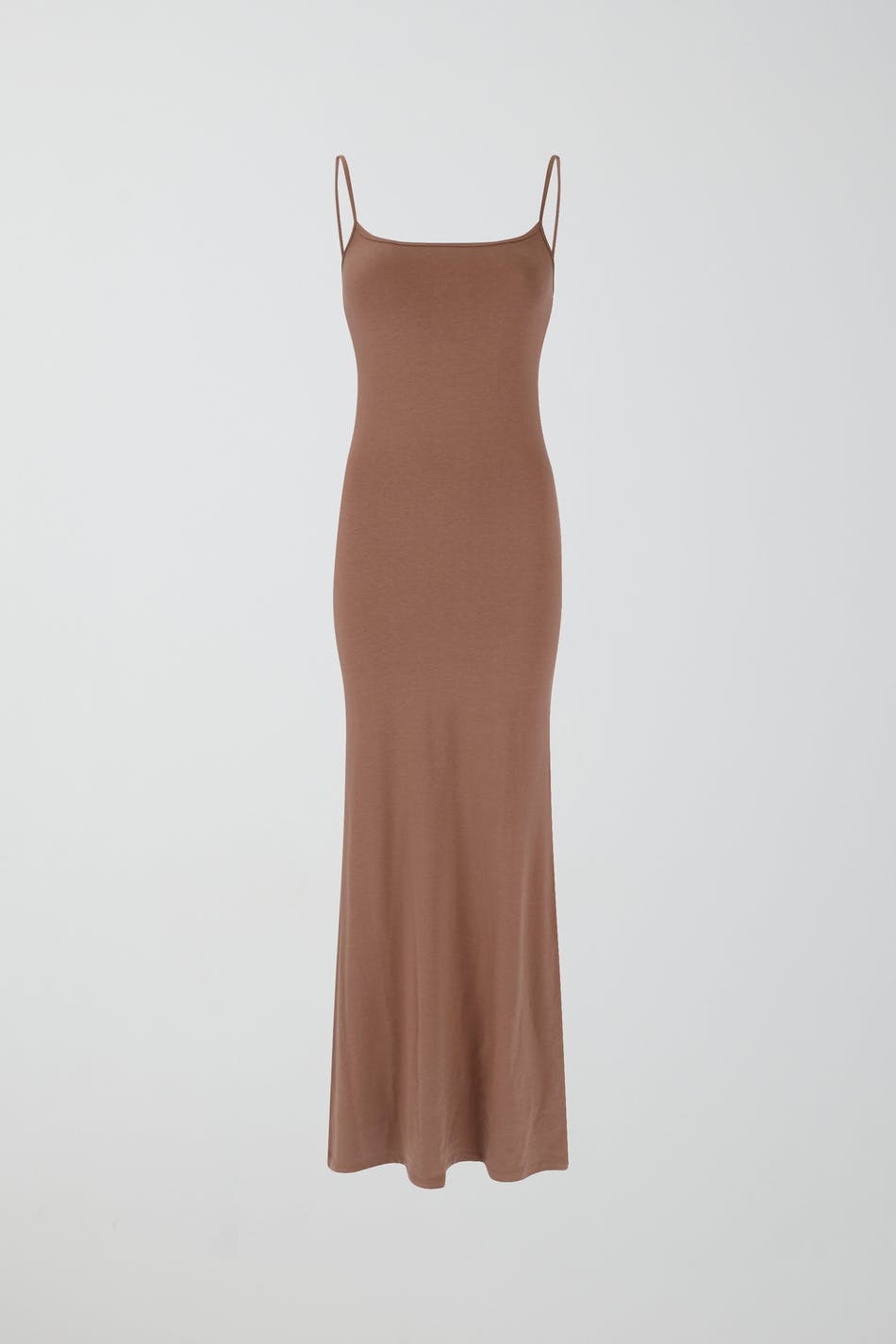 Maxi slip dress - Deep taupe