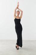 Maxi slip dress - Noir