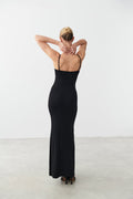 Maxi slip dress - Noir