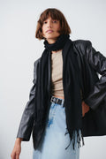 everyday soft scarf - Noir