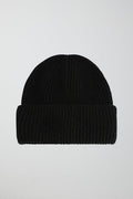 hairy rib hat - Noir