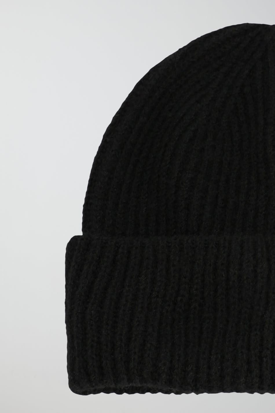 hairy rib hat - Noir
