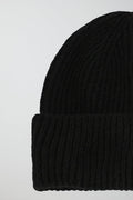 hairy rib hat - Beige melange