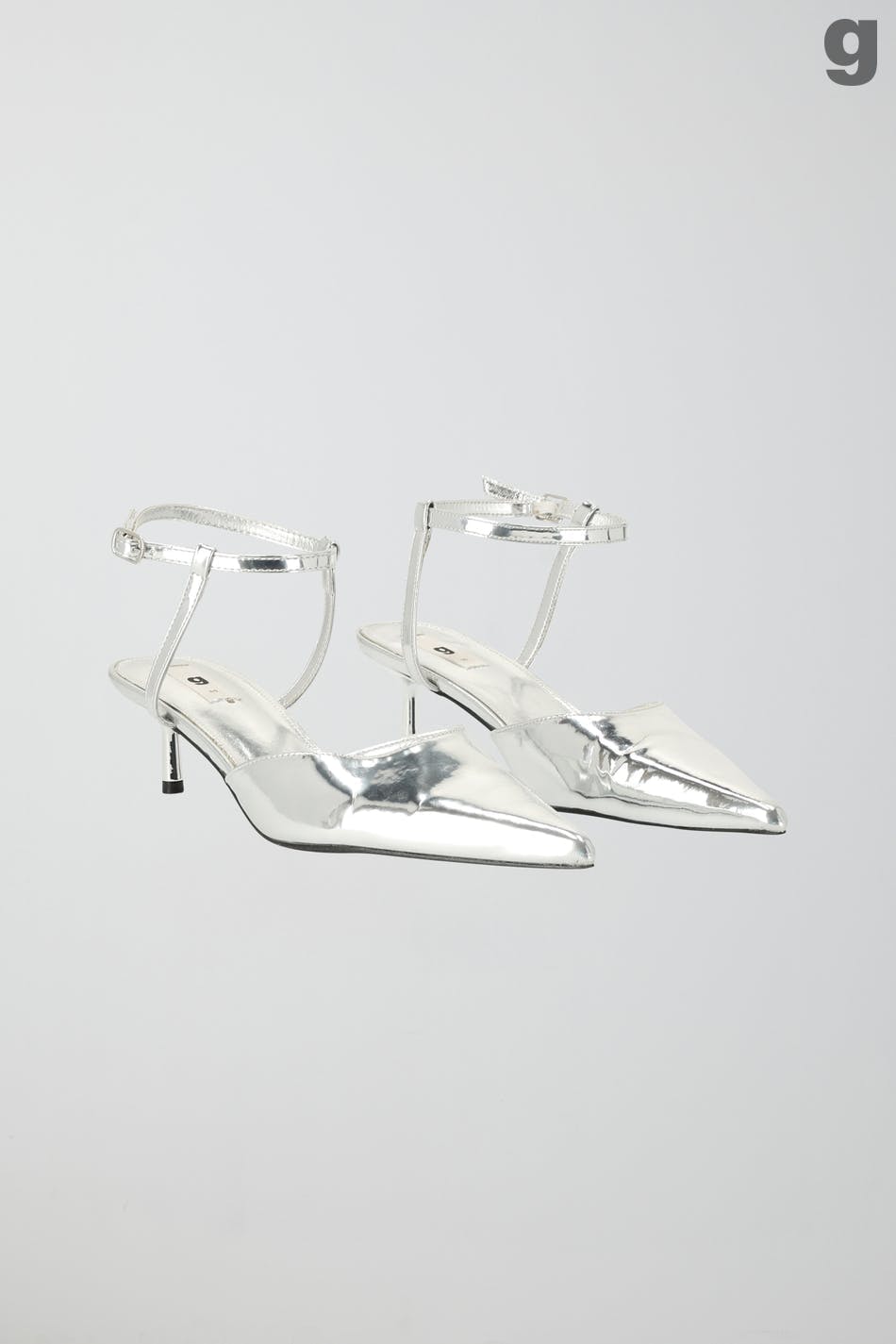 Pointed silver pumps - Argent