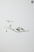Pointed silver pumps - Argent