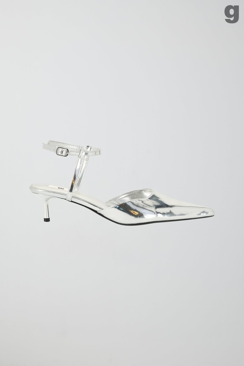Pointed silver pumps - Argent