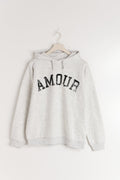 y basic hood - Lt greym/print