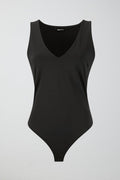 Deep v neck micro body - Noir