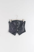 Sparkle denim corset - Argent