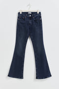 low waist bootcut jeans - Gris