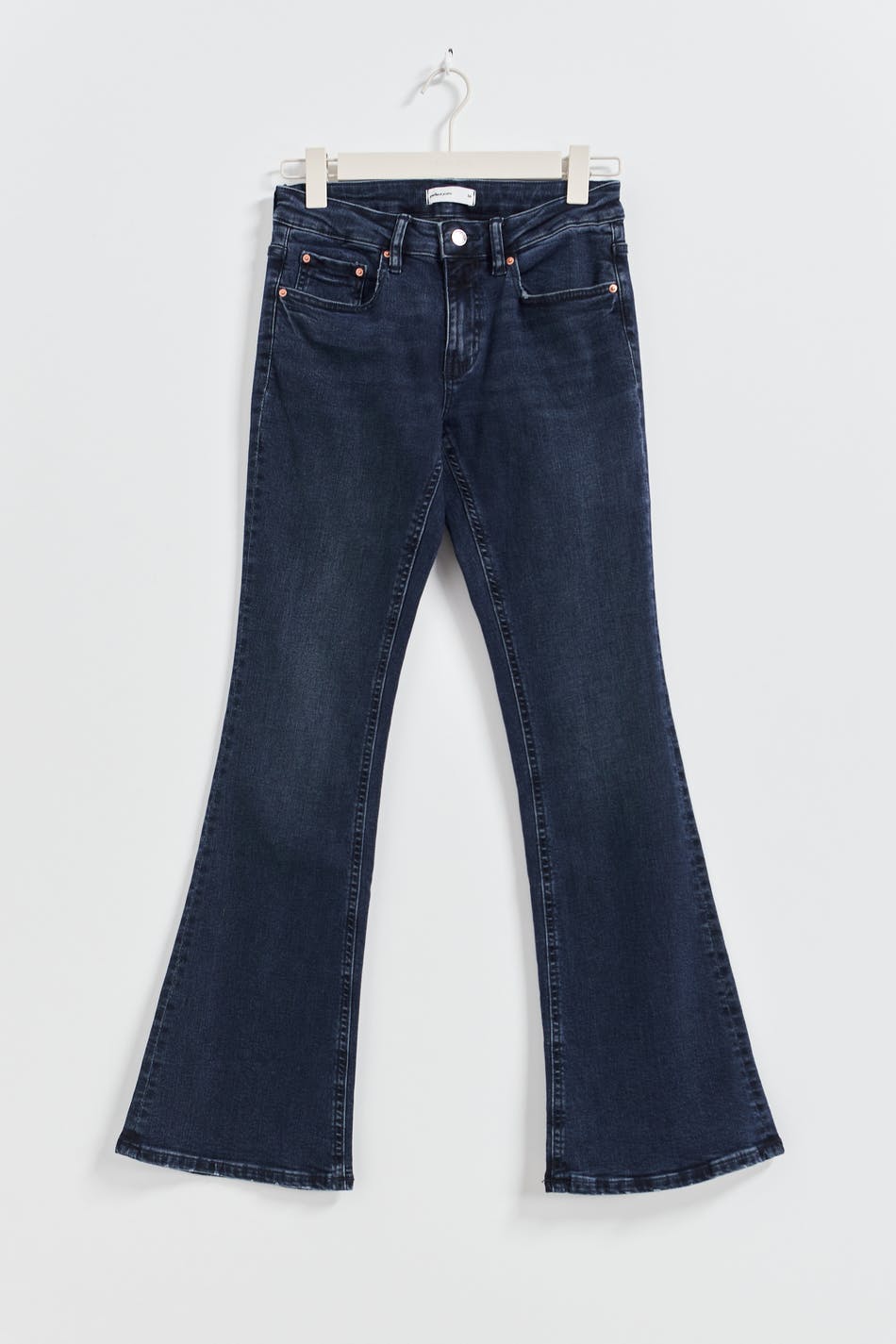 low waist bootcut jeans - Gris