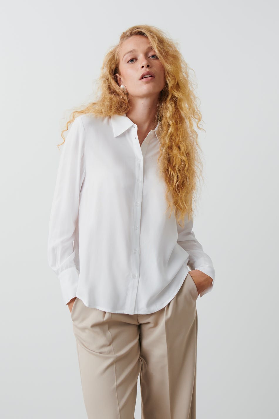 Viscose shirt - Blanc