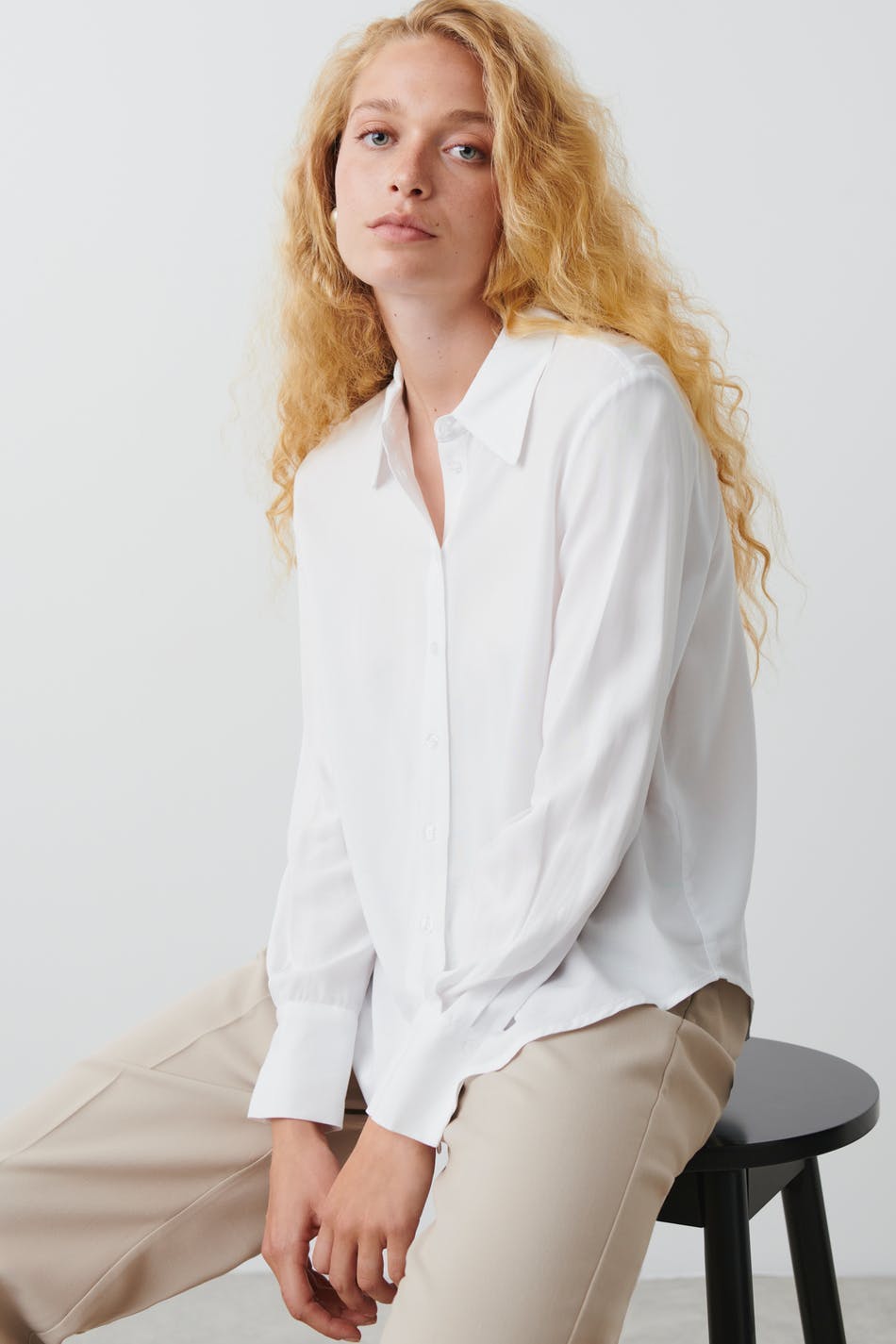Viscose shirt - Blanc