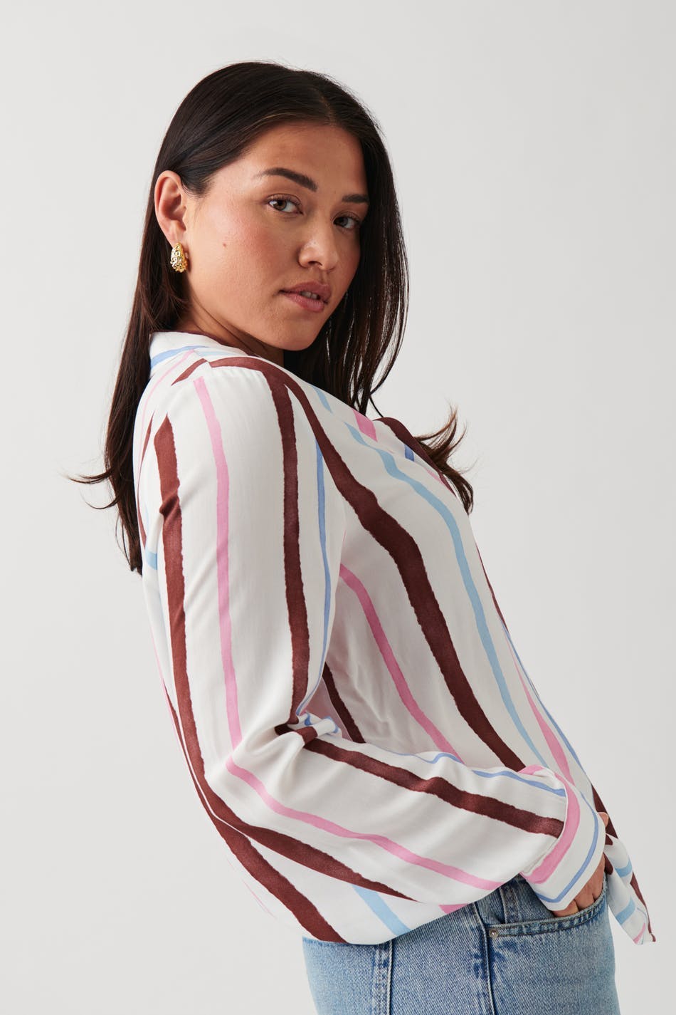 Viscose shirt - Stripe