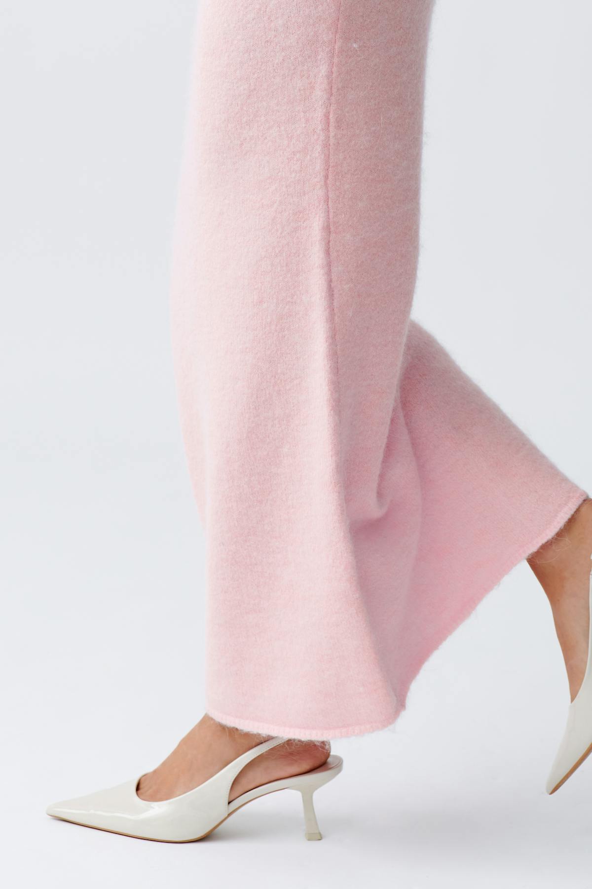 knitted maxi skirt - Almond milk