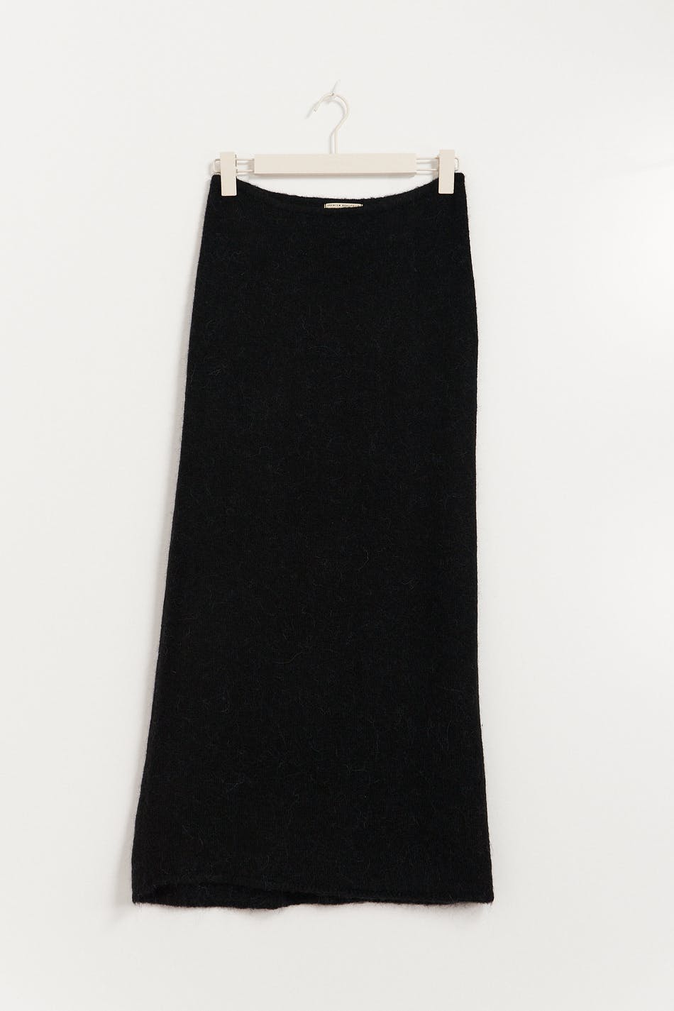 knitted maxi skirt - Noir