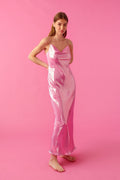 Cowl neck dress - Begonia pink