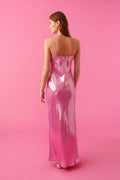 Cowl neck dress - Begonia pink
