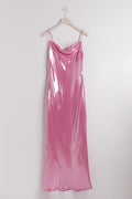 Cowl neck dress - Begonia pink