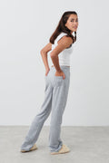 Y velour pants - Grey melange