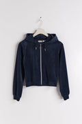 Y velour zip hoodie