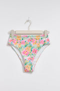 Highwaist bikini brief - Flower aop