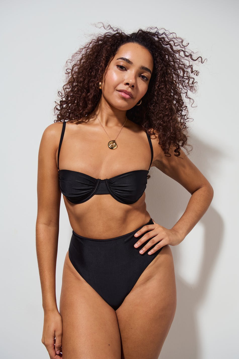 Highwaist bikini brief - Flower aop