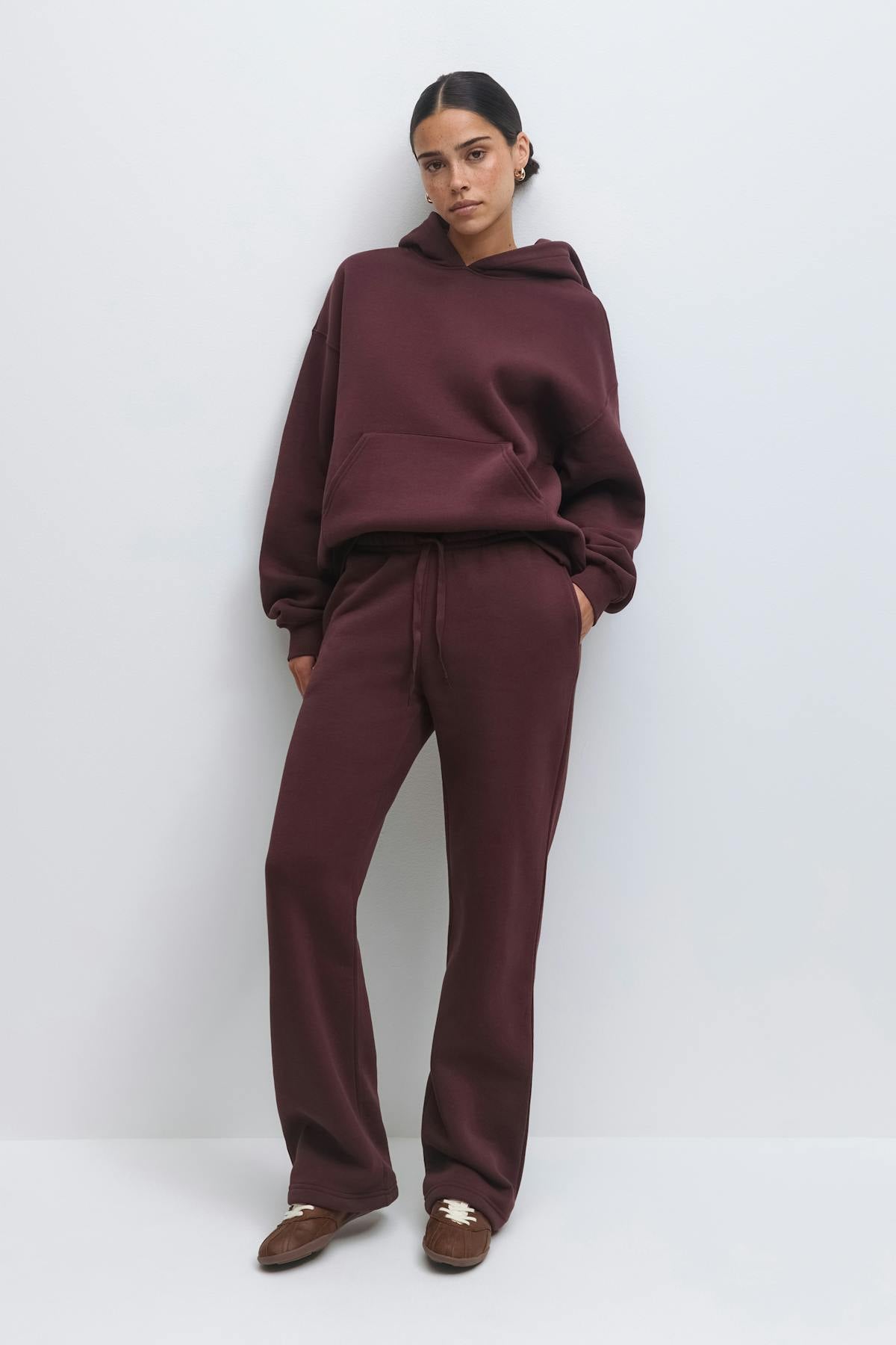 Iconic sweatpants - Deep plum