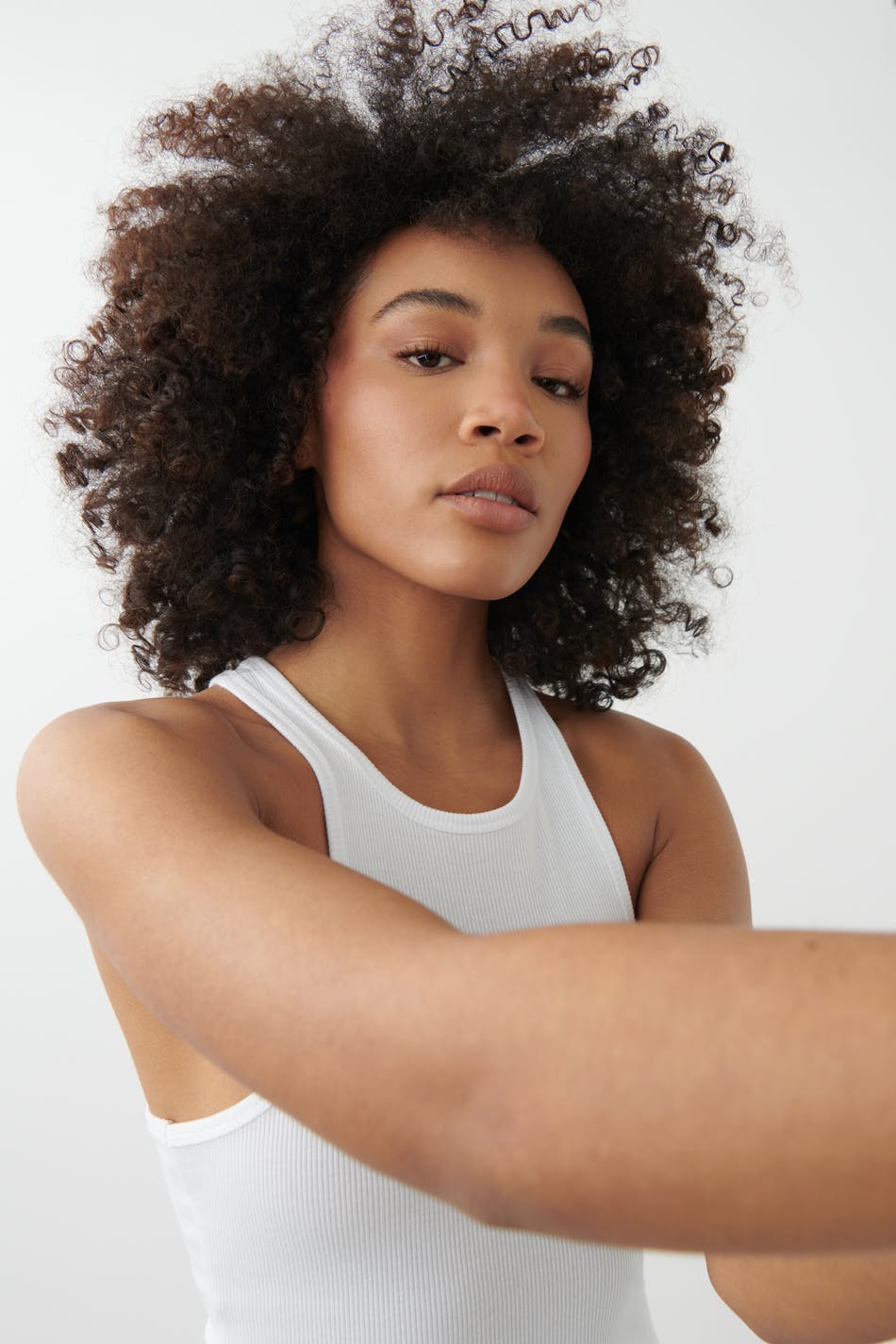 Rib mini dress - Blanc