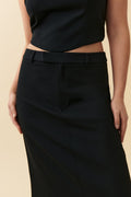 Maxi slit skirt - Noir