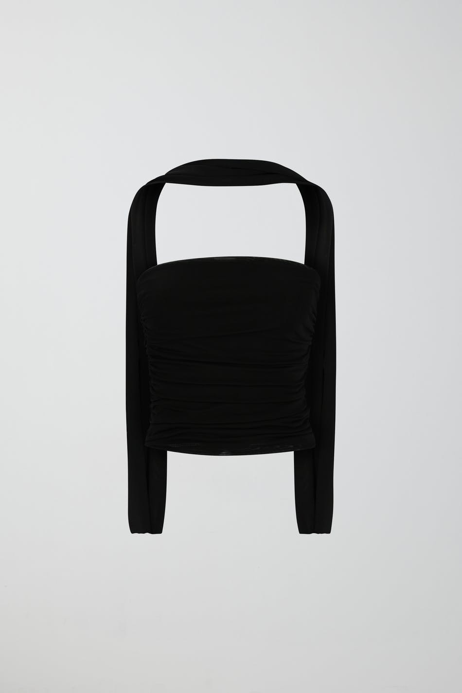 Mesh tube top - Noir