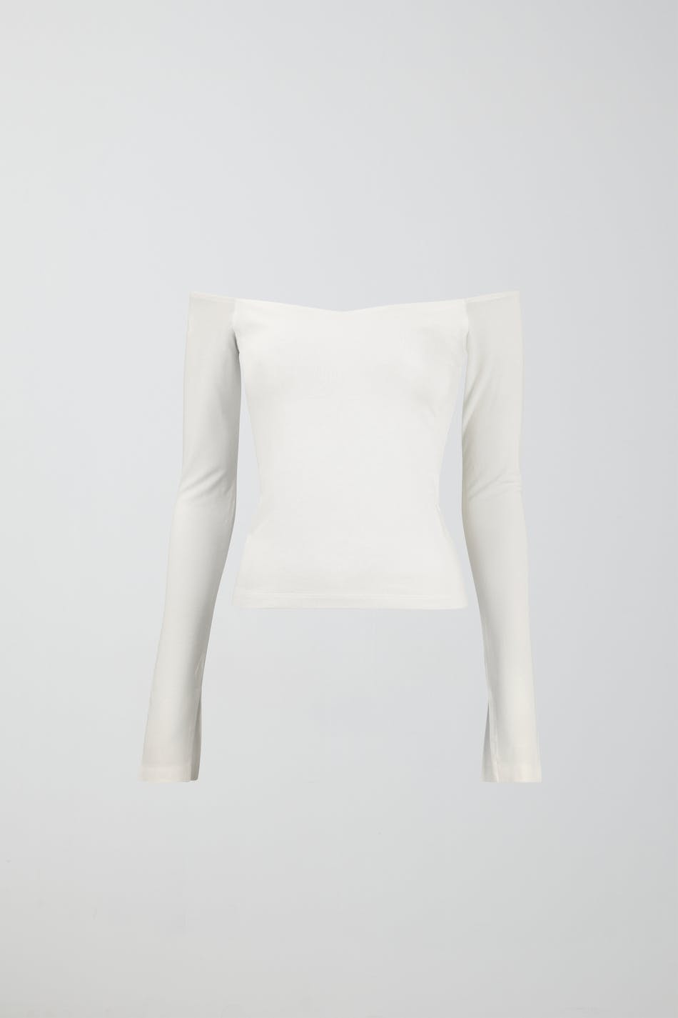 soft touch off shoulder top - Blanc cassé