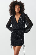 Chiffon dress - Dot aop