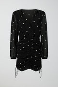 Chiffon dress - Dot aop